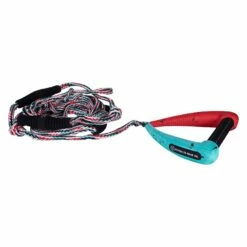 Hyperlite 25' Pro Surf Rope W/ Handle Red & Teal 2023