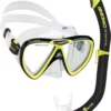 Cressi Ikarus & Orion Semi Dry Black Yellow Snorkel Combo -Surfing Equipment Verkäufe 2024 ikarus orion semi dry combo 3